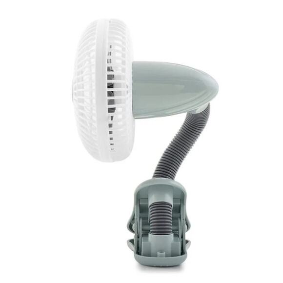 NEW O2COOL White Battery Powered 4" Clip Fan Heavy Duty - Picture 3 of 8